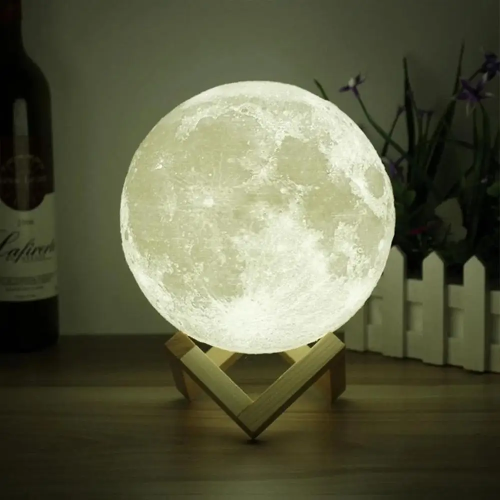 2 Color Change Moon Decoration Miniature Home Decor | Дом и сад