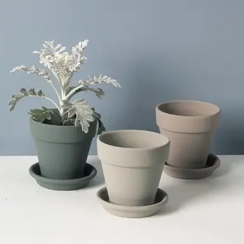 

1pc Office Home Ceramic Flowerpot Ceramic Practical Flowerpot Succulent Container for Decoration