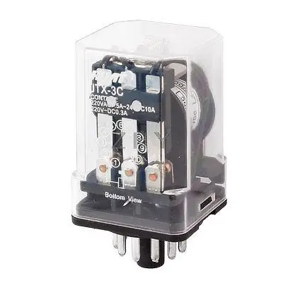 

Motor Control 11 Pin 3PDT Electromagnetic Relay DC 24V Coil JTX-3C