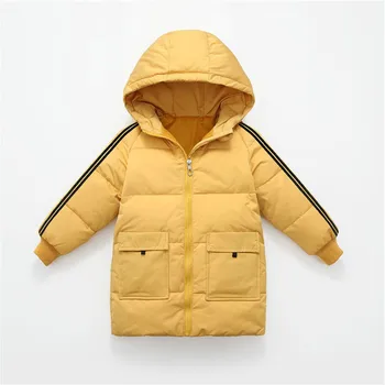 

Winter Children Down Jacket Long Thick Hooded Jacket for Boys Girls Fashionable Clothes for Children 12 Year Old Girl Clothes