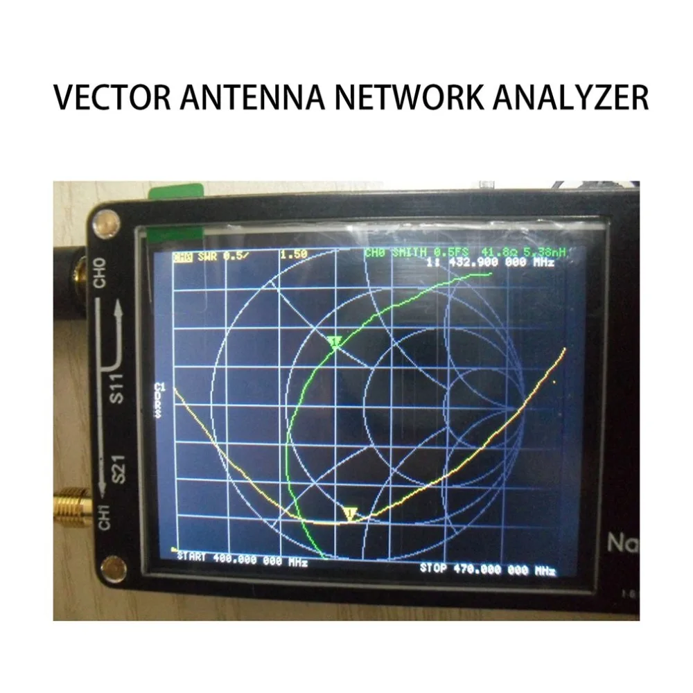 Маленький и портативный антенный анализатор Nanovna, Векторный сетевой анализатор, коротковолновый Mf Hf Vhf, программное обеспечение для управления ПК