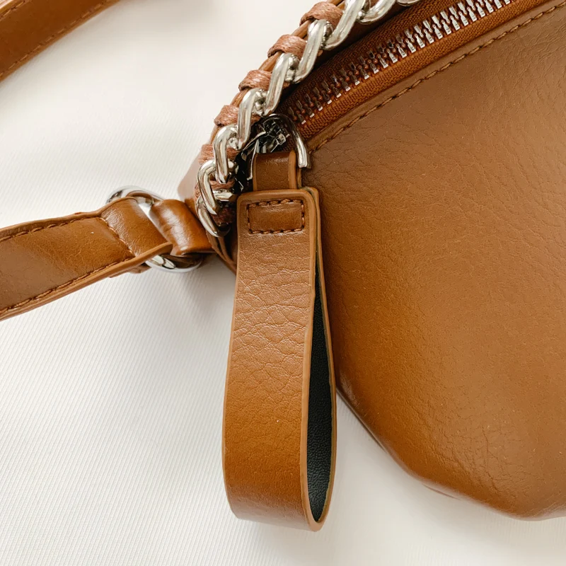 MENGXILU Leather Chain Women Shoulder Bag Solid PU Female Messenger Bags Cell Phone Pocket Zipper Purse Lady Girls Crossbody Bag