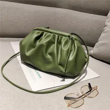 Кожаная сумка-конверт, роскошные женские сумки, дизайнерские сумки через плечо для женщин, большой клатч с рюшами