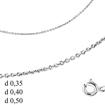 

AQUAMARINE chain without inserts, silver 925