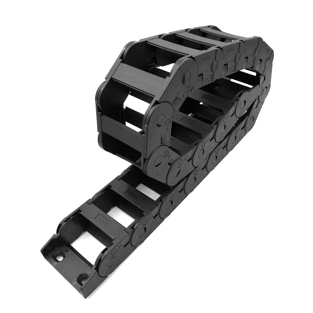 

JFLO 25x57 1M Connection Interior Opening Plastic Drag Chain Cable Drag chain Wire Carrier with Connector for CNC Free shipping
