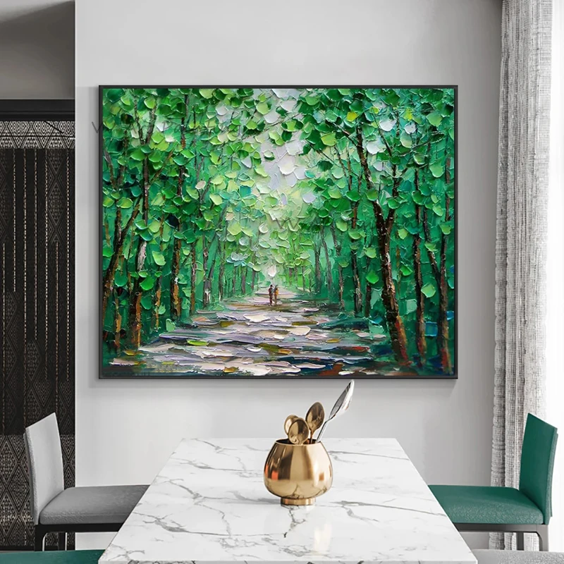 Oil Painting Wall Art Home Decor, Blossom Tree Beautiful Spring