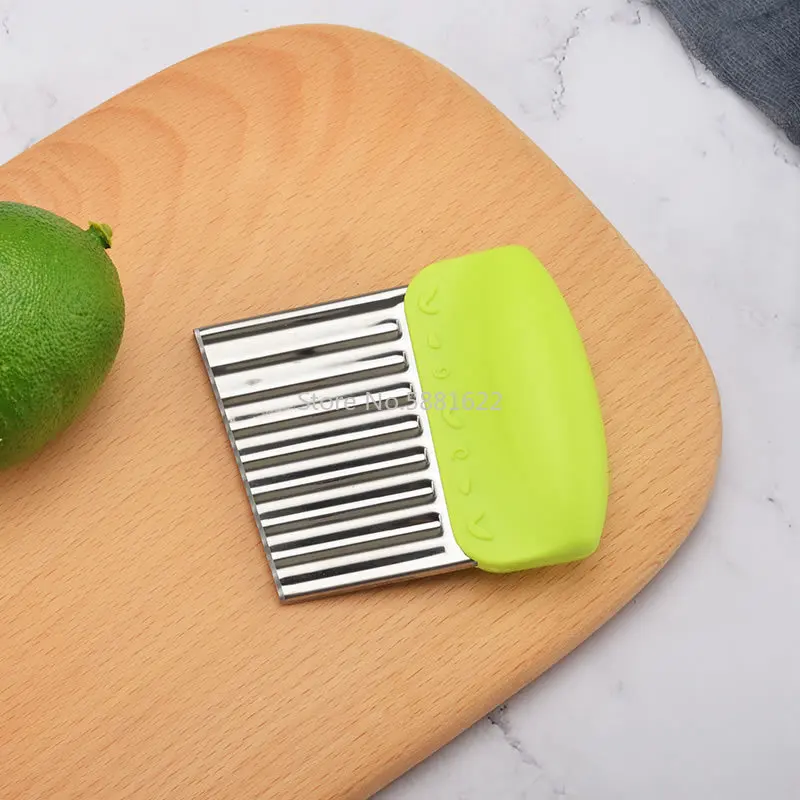 Wavy French Fries Cutter Stainless Steel Potato Slicer Vegetable Chopper Veggie Slicer Durable Kitchen Gadgets Cutter