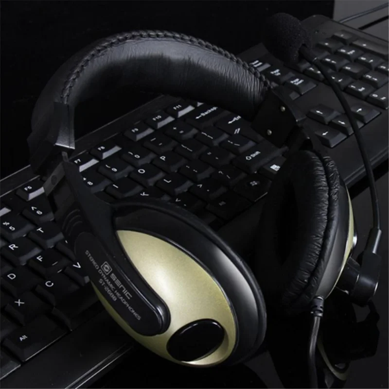 Gaming Headset Common Gamer Headphones Surround Sound Stereo Wired Earphones USB Microphone for PC Gamer Computer Mobile Phone