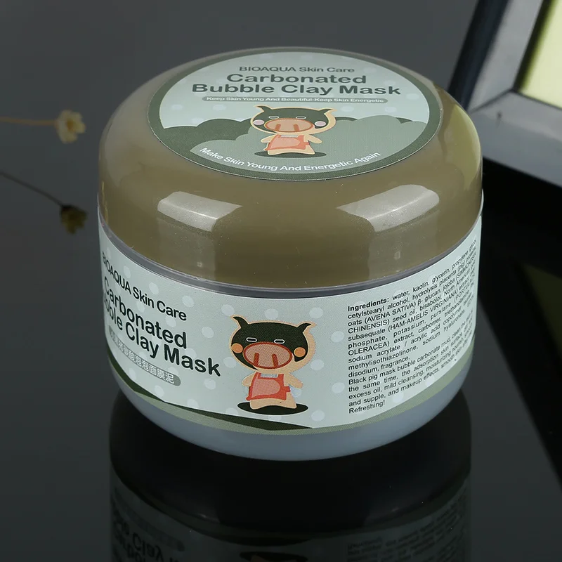 

Oxygen Bubbles Carbonate Mud Mask Deep Clean and Clear Whitening Hydrating Sleeping Mask Face Skin Care TSLM1