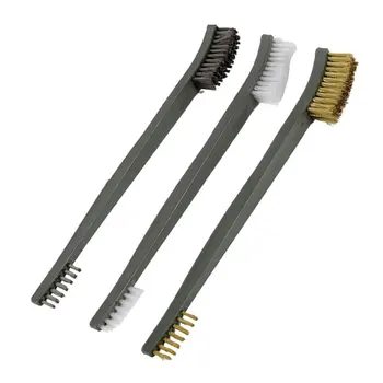 

3PCS Rust Cleaning Industrial Wire Brush Stainless Steel Wire Brush Cleaning Brush Car Accessories Brush