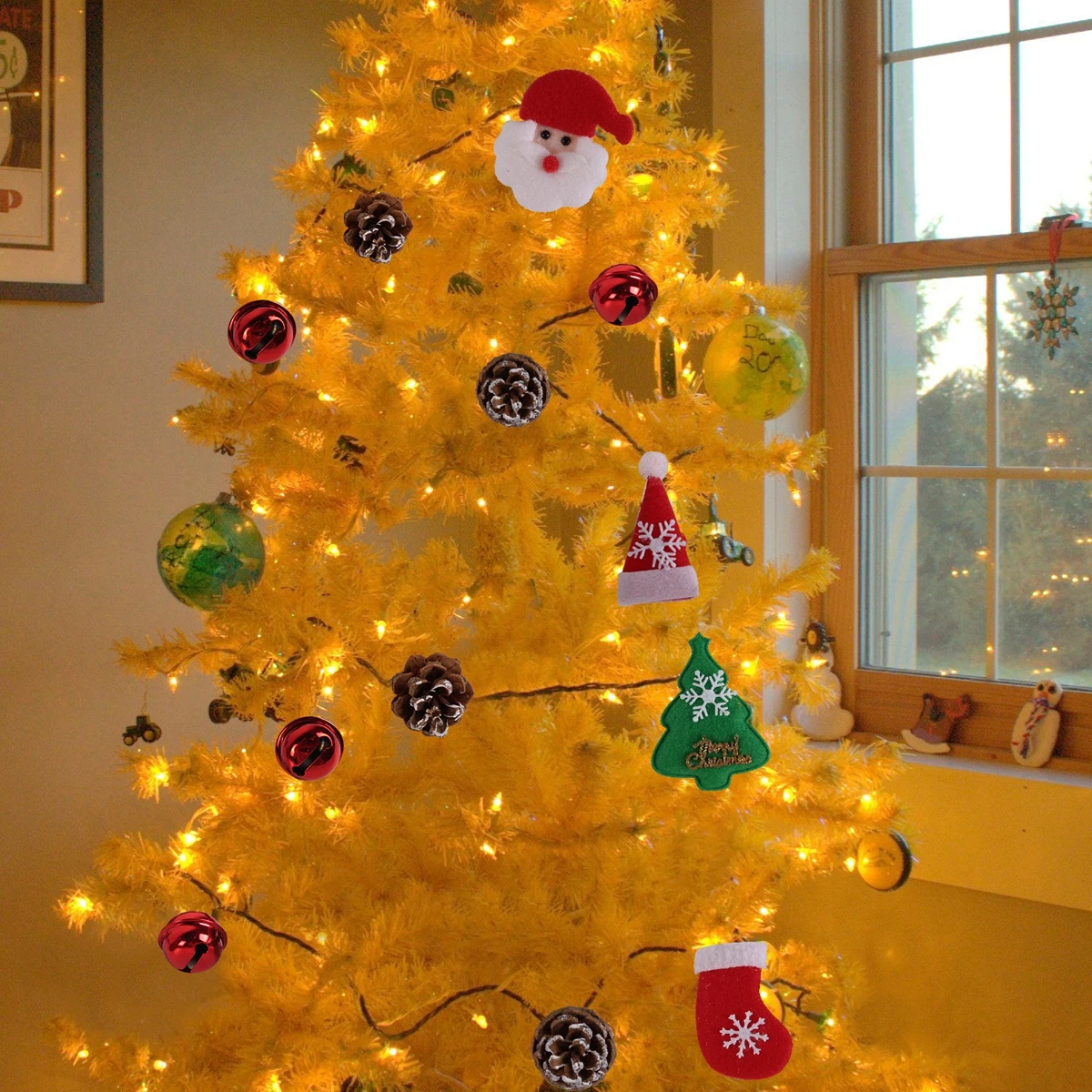 QIFU Рождественская елка Гирлянда С Рождеством Декор для дома Санта-Клаус рождественские подарки Noel Natale год