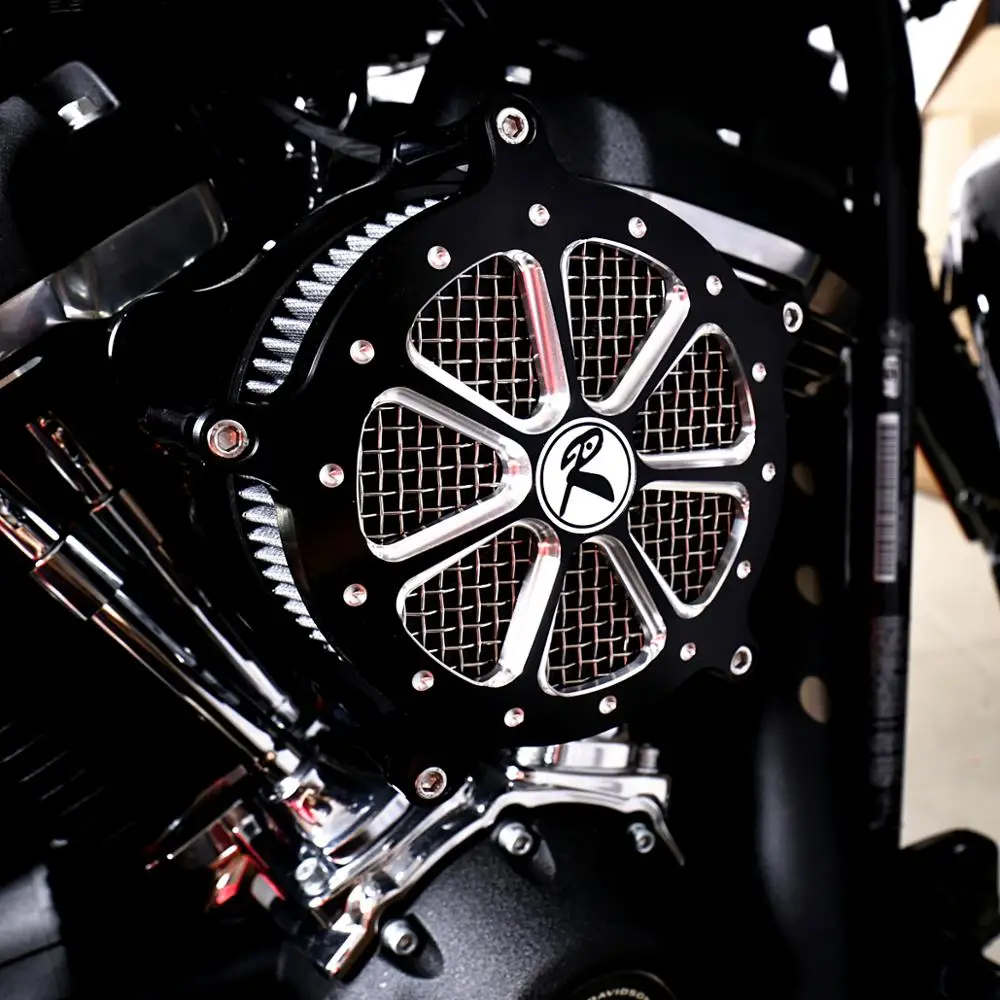 Мелкорежущий алюминиевый Воздухоочиститель для моделей Harley Street Bob FXBB 2018-2019 |