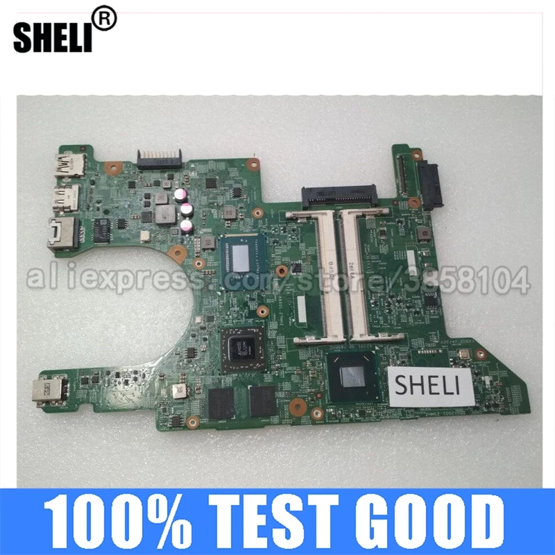 

SHELI для DELL 5423 материнская плата с I7-3517U DMB40 CN-028F69 028F69 28F69 DDR3 Inspiron Intel Integrated