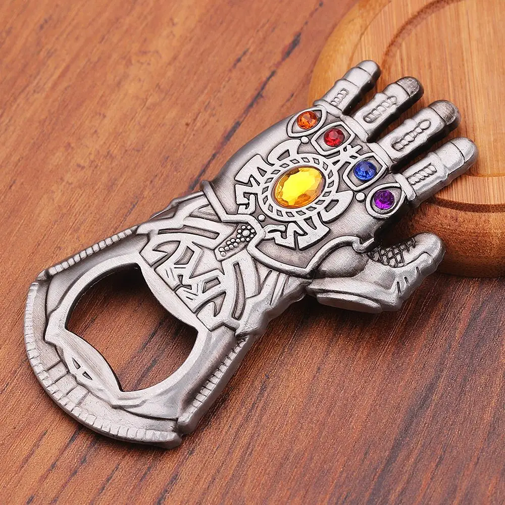 Мстители 4 Infinity War Thanos Infinite power перчатки Gauntlet пивные брелки с открывалкой для бутылок мужские вечерние болельщики аксессуары брелок