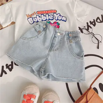 

Girls Shorts Fashion Korean Denim Shorts for Girl 2 3 4 5 6 7 8 9 Years Kids Pants Summer Big Girl Jeans Shorts Children Pants