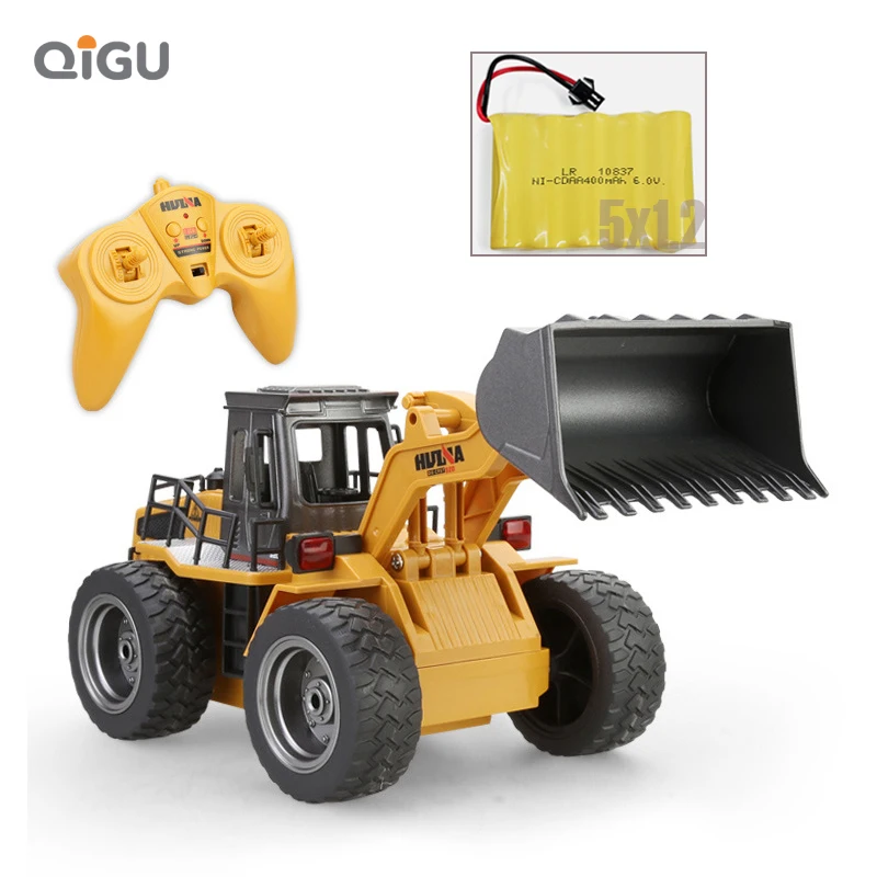 

HUINA 1520 6CH 1:18 2.4GHz RC Metal Bulldozer RTR Front Loader Engineering Toy Remote Control Construction Tractork Vehicle Toy