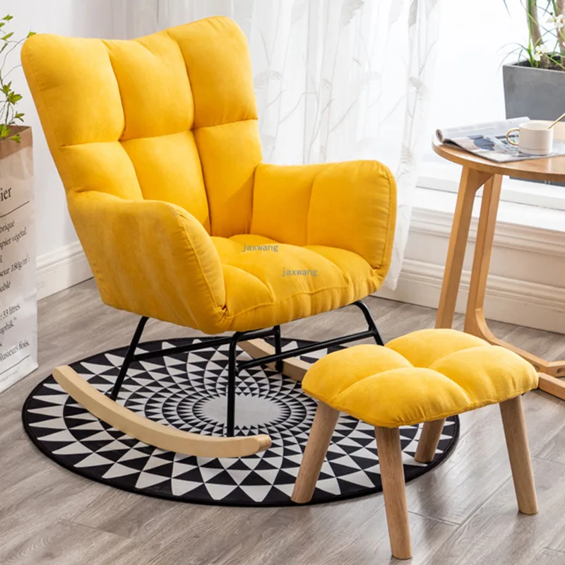 Nordic Furniture Creative Design Balcony Leisure Rocking Chair Living Room Bedroom Home Lazy Sofa Chair Adult Lounge sofa chair