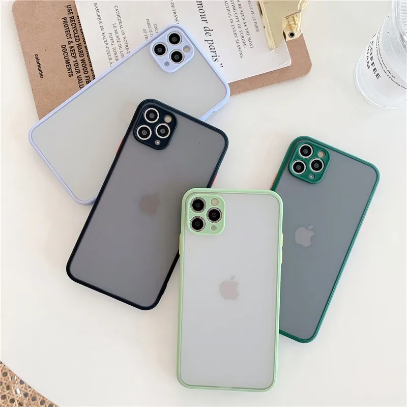 

Simple Clear Fine Hole Position Female Case For Iphone 11 12 Pro Max Mini 7 8 6 6s Plus Xr X Xs Max Se 2 Hard Phone Cover Fundas