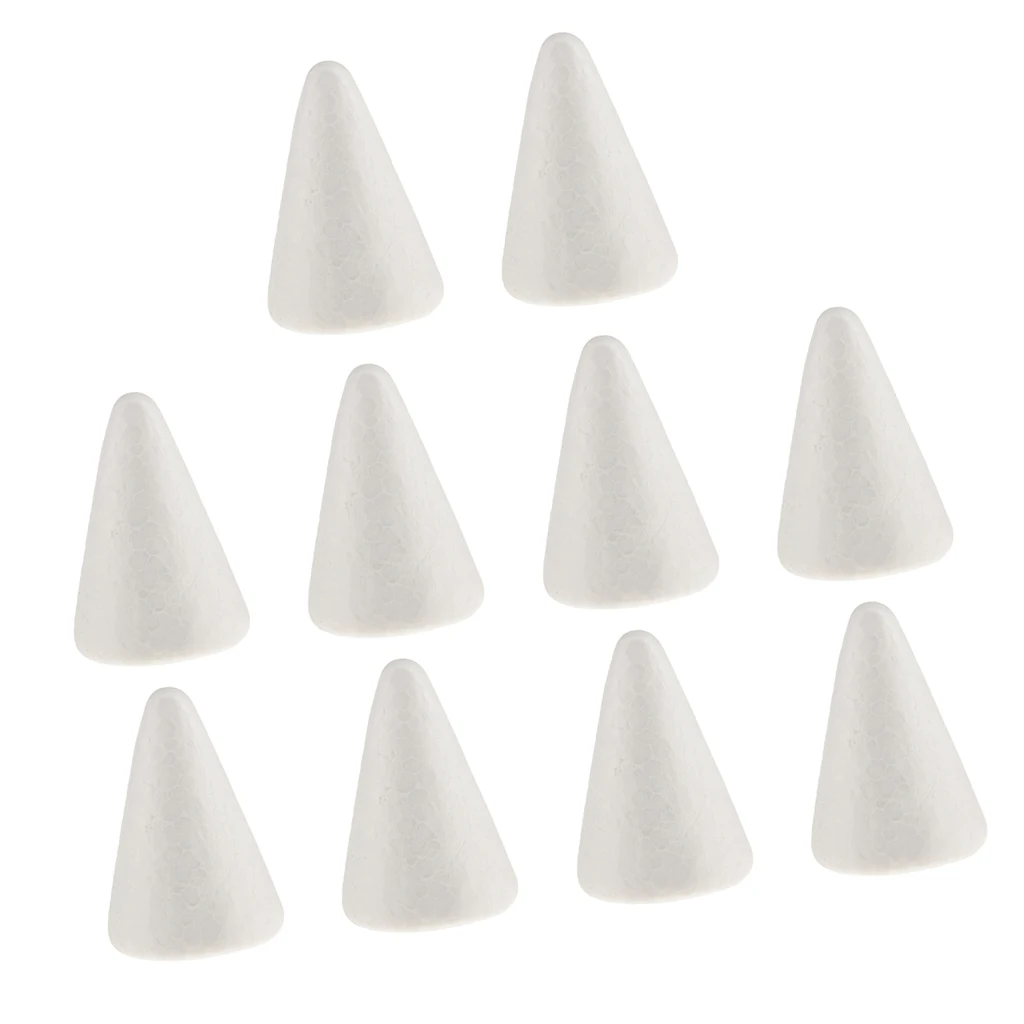 5/10pcs Cone Shape Styrofoam DIY Christmas Tree For Painting Crafts 70/100/1