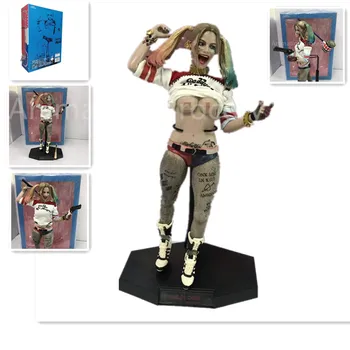 

12inch New Movie Real clothes Suicide Squad Sexy Hally Quinn Action Figure PVC Collectible Model Toy Doll