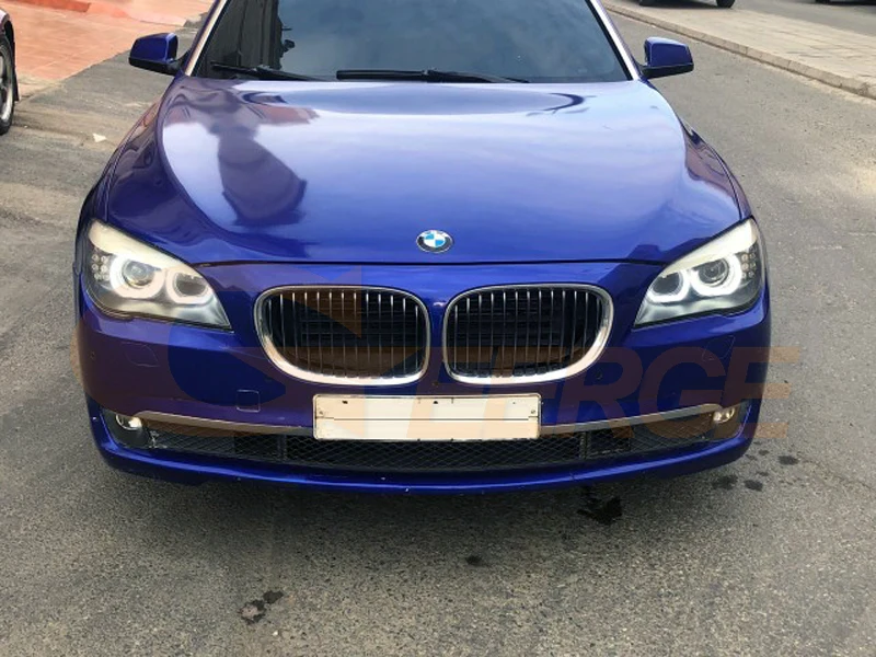 Отличные DTM стиль ультра яркие светодиодные ангельские глазки halo Кольца для BMW 7