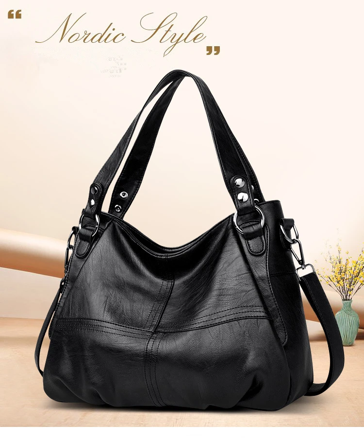 Fashion Genuine Leather Handbag Ladies bags Large Leather Designer Big Tote Bags for Women Luxury Shoulder Bag Women's Handbgs