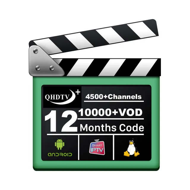 1 Year QHDTV PLUS Android tv Box 1 год IP tv подписка QHD tv/SUB tv/IUD tv Pro код французский арабский Швеция Испания M3U IP tv для Smart tv Mag 256 коробка - Цвет: 1 Year QHDTV PLUS