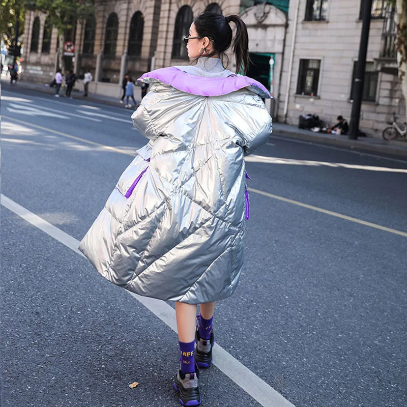Куртка женская зимняя на белом утином пуху с воротником стойкой|Пуховики| |