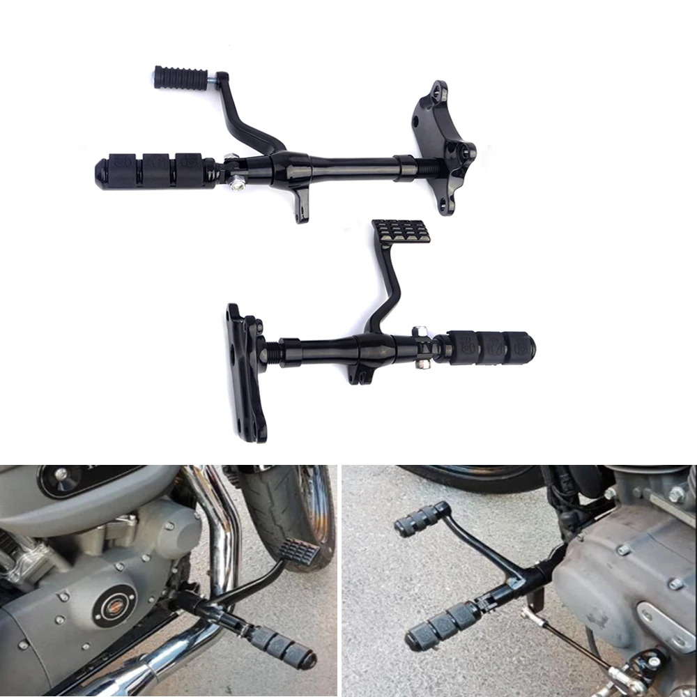 

For Sportster XL883 XL1200 XL 883R XLH1200C Motorcycle Forward Control Linksges Footrest Kit Footpeg foot pegs Levers 1991-2003