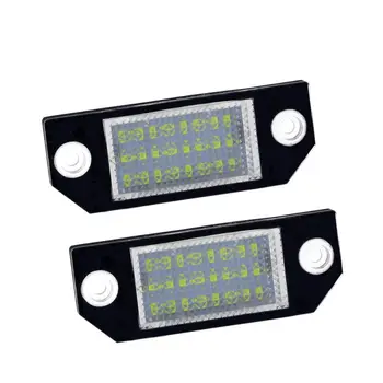 

2Pcs 12V Car LED Light License Number Plate Light White Light Spotlight Automatic Signal Lamp