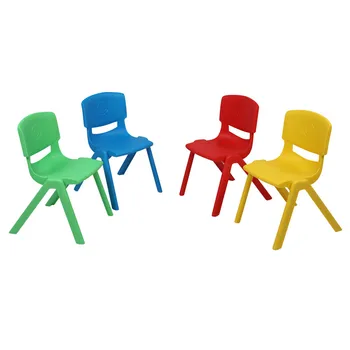 

Colorful Cute Plastic Folding Chair With Backrest In Four Colors children's chairs LivingRoom Study Children furniture 4-Piece