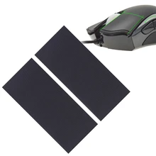 2 unidades/pacote hotline jogos diy mouse side adesivos suor resistente anti deslizamento almofadas universal para logitech razer gaming mouse c26