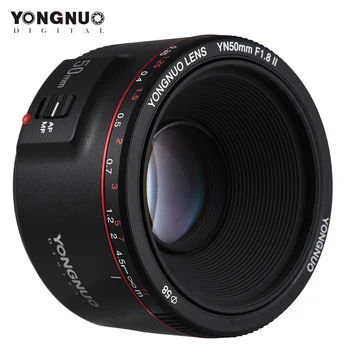 

YONGNUO YN50mm F1.8 II Lens Standard Prime Lens Large Aperture Auto Focus Camera Lens for Canon EOS 70D 5D2 5D3 600D DSLR Camera