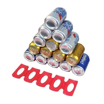 

1 Pcs Beer Cans Tank Refrigerator Organizer Pad Silicone Kitchen Cushions Rack New Tools Stacking Tool Bottle Folding Wine Z1Q4