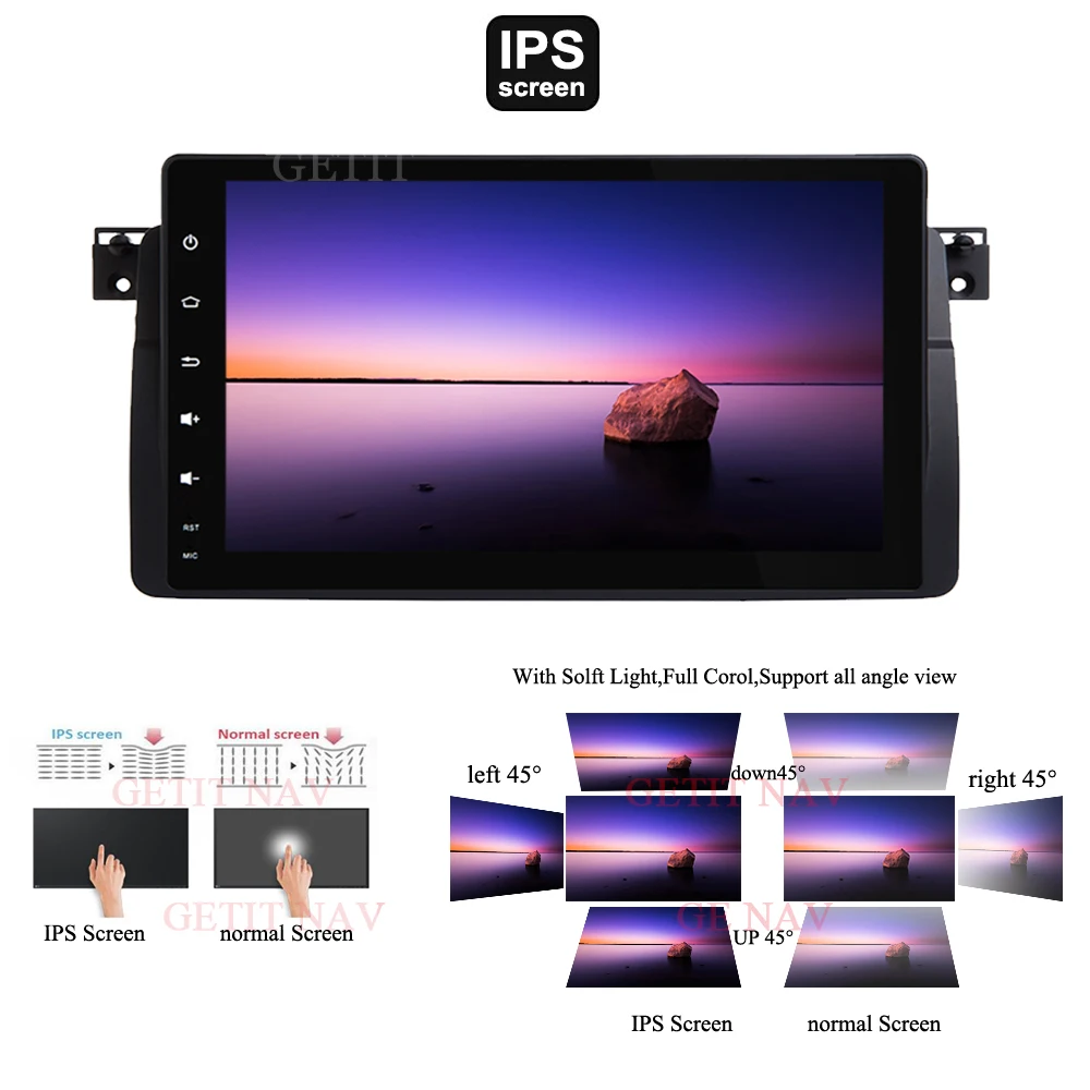 Excellent Fast delivered No ship cost Android 9.0 Car Multimedia Player For BMW E46 M3 318/320/325/330/335 Rover 75 1998-2006 Radio GPS 3