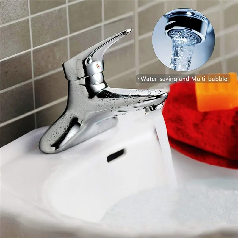 

Universal Splash Filter Swivel Aerator Faucet Rotate Water 720Â° Bathroom Faucet Basin Lengthen Extender Kitchen Accessories ^^