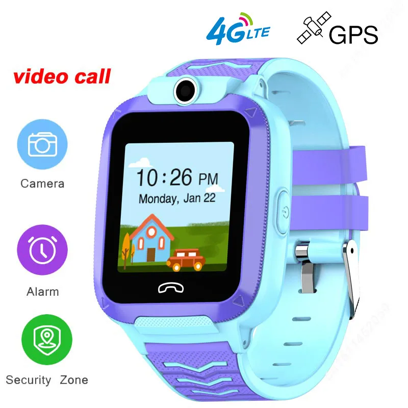 Q51 4G Kids Smart Watch IP67 Waterproof Watch Video Call Phone SOS Call Smartwatch Kid Chilren's Smartwatch GPS Clock pk DF39Z