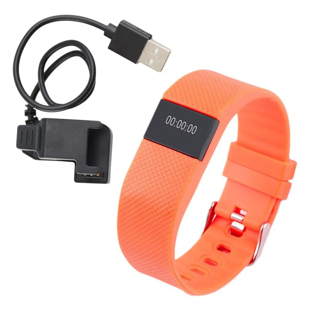 Пластик и силикон IP67 Стандартный usb зарядка фитнес Смарт часы здоровье браслет сердечного ритма шагомер трекер - Цвет: 2