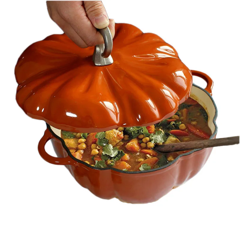 Pumpkin Soup Pot - 304 Stainless Steel - Cast Iron - ApolloBox