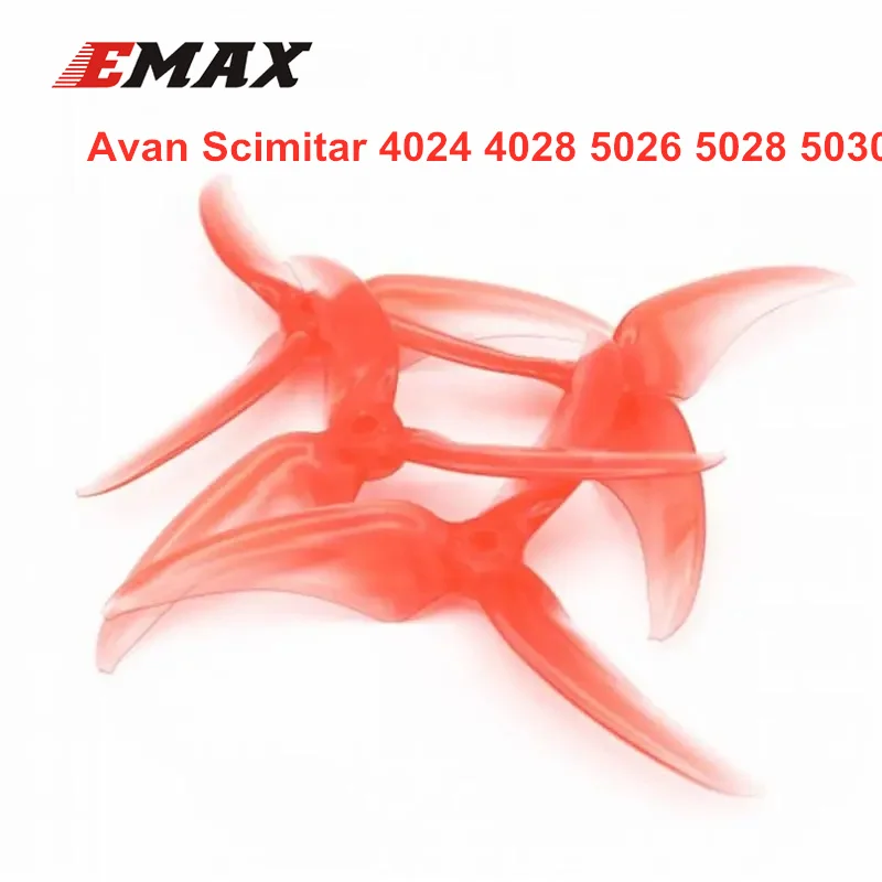 2 Pairs Emax Avan Scimitar 4024 4028 5026 5028 5030 3-Blade Propeller for FPV Racing Drone Quadcopter Spare Parts RC | Игрушки и хобби