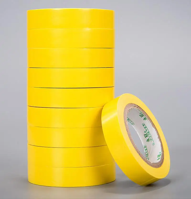 1 roll yellow tape 10 м сильная клейкая электрическая лента ПВХ водостойкая изоляционная лента для проводного соединения шириной 1,5 см 1 рулон - Цвет: 1 roll yellow tape