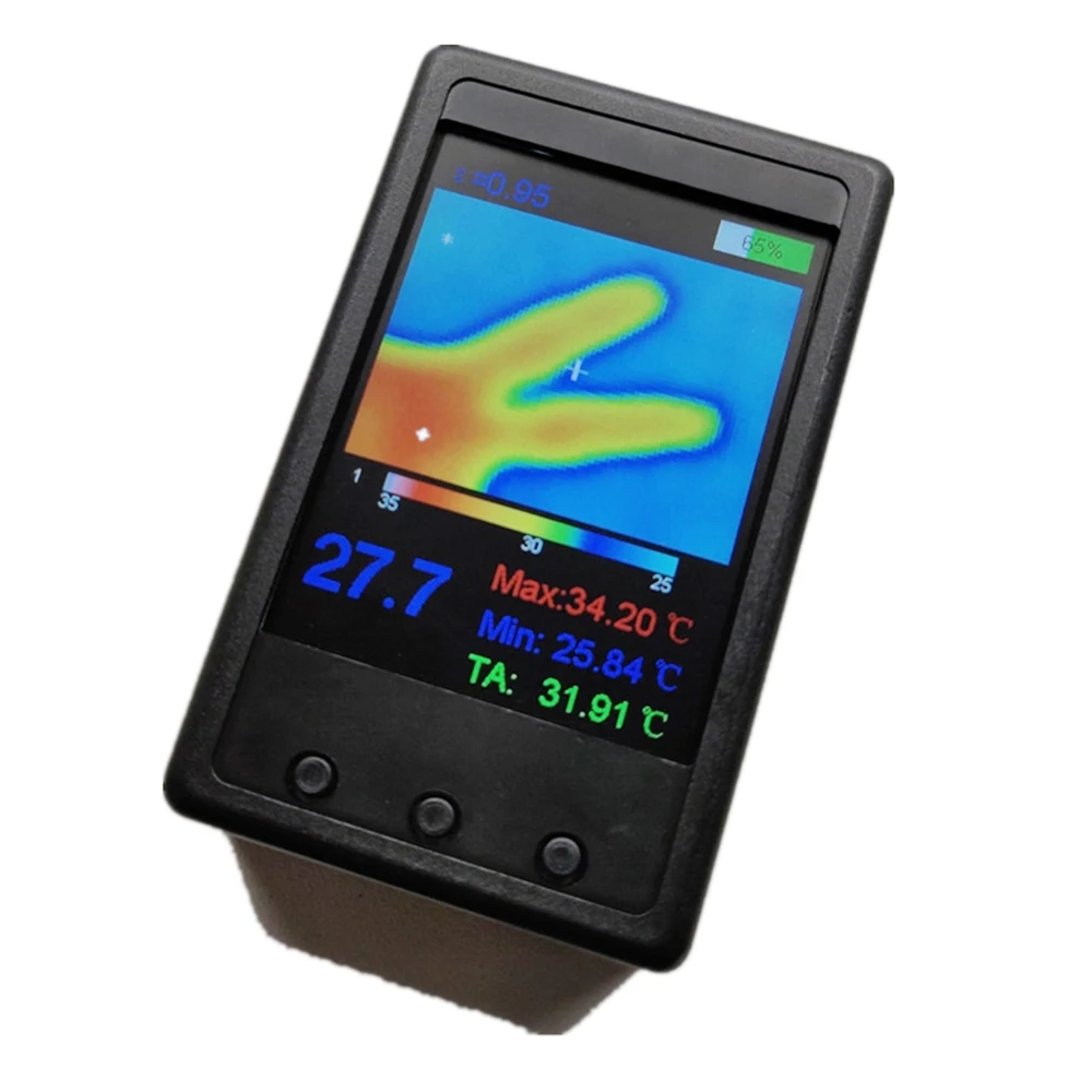 

Protable HY-18 MLX90640 Handheld Thermograph Camera Infrared Temperature Sensor Digital Infrared Thermal Imager
