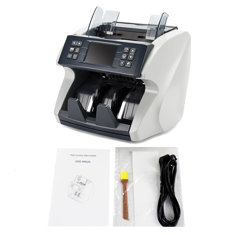 Cash Register Intelligent Bill Counter With Image Sensor Multi Currency Value Fake Money Detector Billetes Falsos Luz Uv Machine