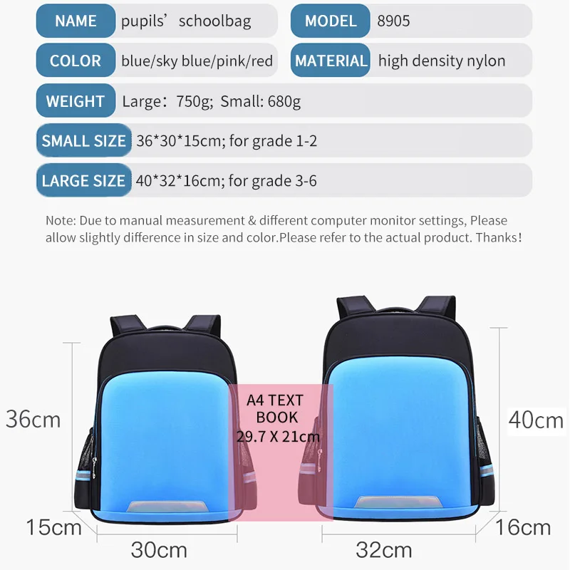 Personalize Logo Schoolbag Pupil School Backpack Kids Bags for Girls Printable Kindergarten Satchel Boy Child Backpack Sac A Dos