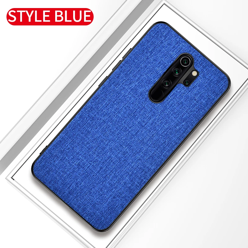 Для Xiaomi Redmi Note 8 Pro чехол роскошный кожаный мягкий силиконовый Край Ткань задняя крышка защитный чехол для Xiaomi Redmi Note 8 note8 - Цвет: blue