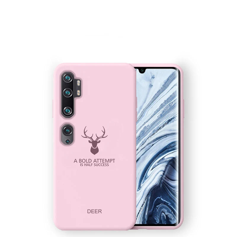 Для Xiaomi mi Note 10 чехол силиконовый xio mi cc9 pro Чехол Мягкий ТПУ Корпус оболочка мультяшный модный ударопрочный задний чехол s - Цвет: pink