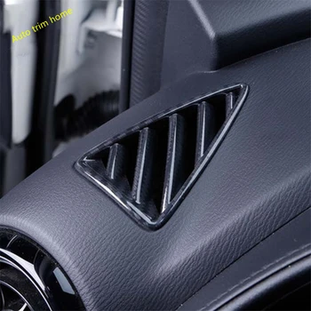 

Lapetus Interior Refit Dashboard Front AC Air Vent Outlet Frame Trim For Mazda 2 Demio 2015 - 2019 Matte / Carbon Fiber Look