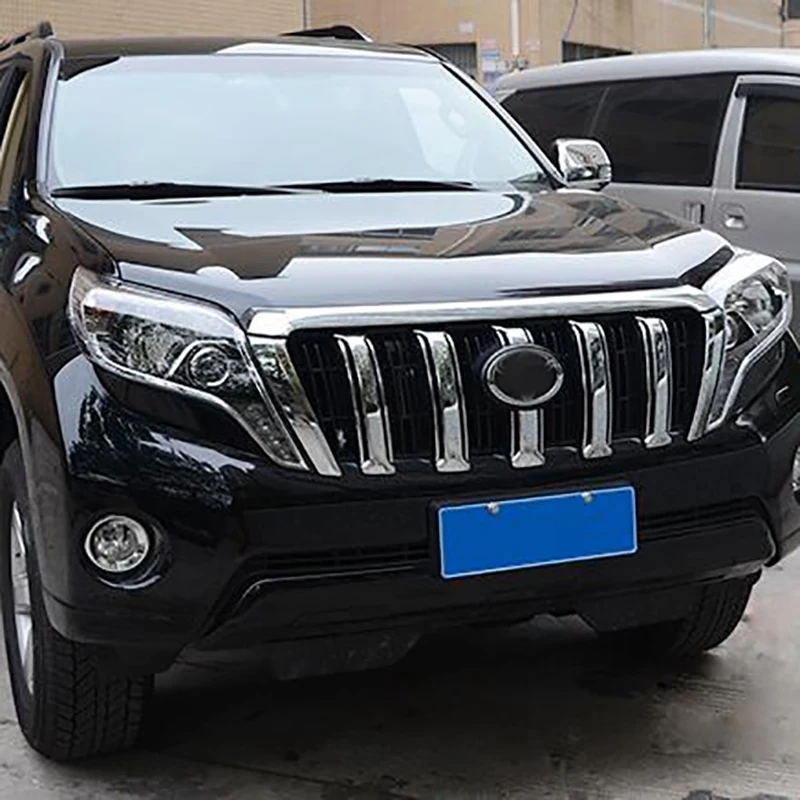 Для Toyota Land Cruiser 150 Prado LC150 FJ150 2014 2015 2016 2017 Передняя решетка Планки Бампер протектор
