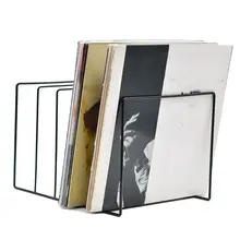 Metal LP Vinyl Record Display Shelf Turntable Storage Shelf Exhibit Stand Holder E5BA