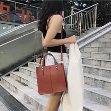 KVKY корейская мода воловья сумка на плечо сумки для женщин Роскошная коровья кожаная сумка женская большая сумка портфель